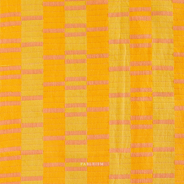 Fableism - Lucky Loom - Southwest Stripe Mango Fabric