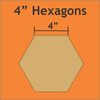 Paper Pieces - Hexagon - 4"
