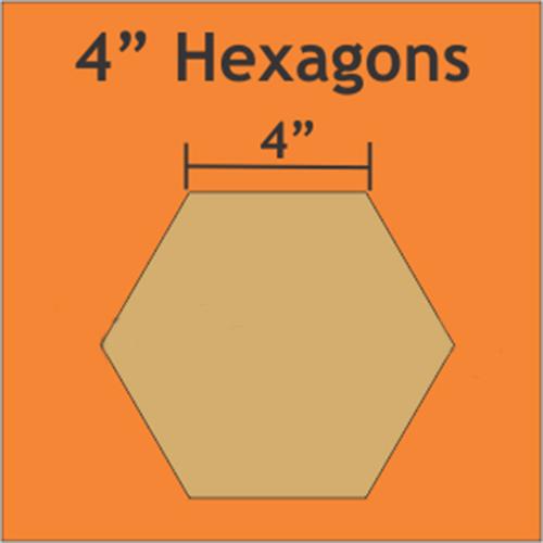 Paper Pieces - Hexagon - 4"