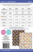 Modernly Morgan - Disco Stars Quilt - Paper Pattern