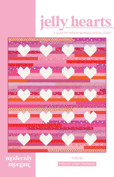 Modernly Morgan - Jelly Hearts Quilt - Paper Pattern