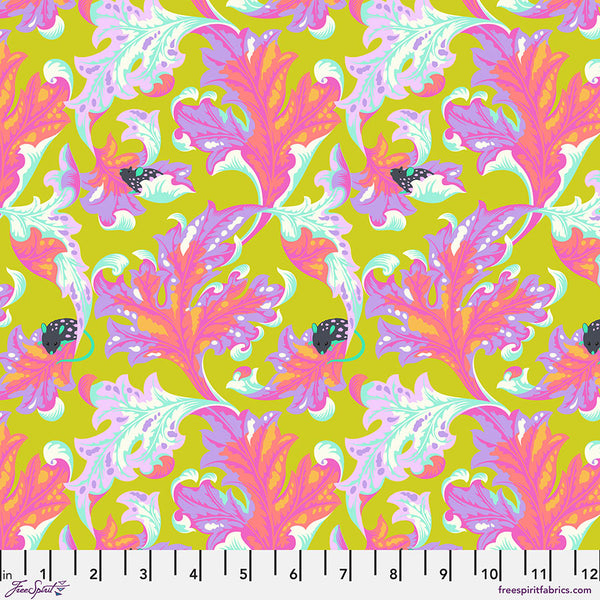 FreeSpirit Fabrics - Tula Pink Tabby Road Deja Vu - Eek Electroberry Fabric