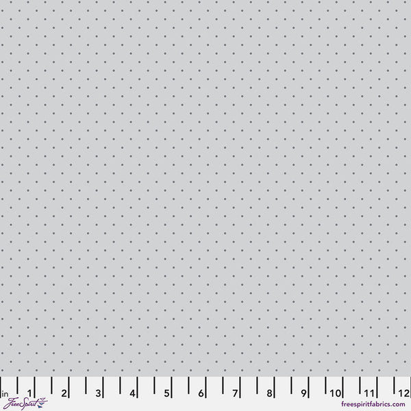 FreeSpirit Fabrics - Tula Pink True Colors Graywork - Tiny Dots Fog Fabric