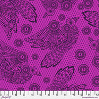 Free Spirit Fabrics - Tula Pink Nightshade Deja Vu - Raven Lace Oleander Fabric