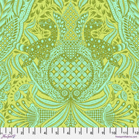 FreeSpirit Fabrics - Tula Pink ROAR! Gift Rapt - Lime Fabric