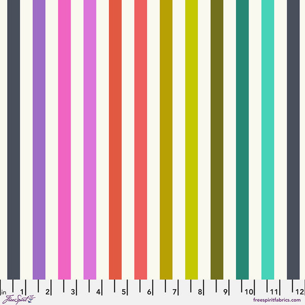 FreeSpirit Fabrics - Tula Pink Tabby Road Deja Vu - Disco Stripe Prism Fabric