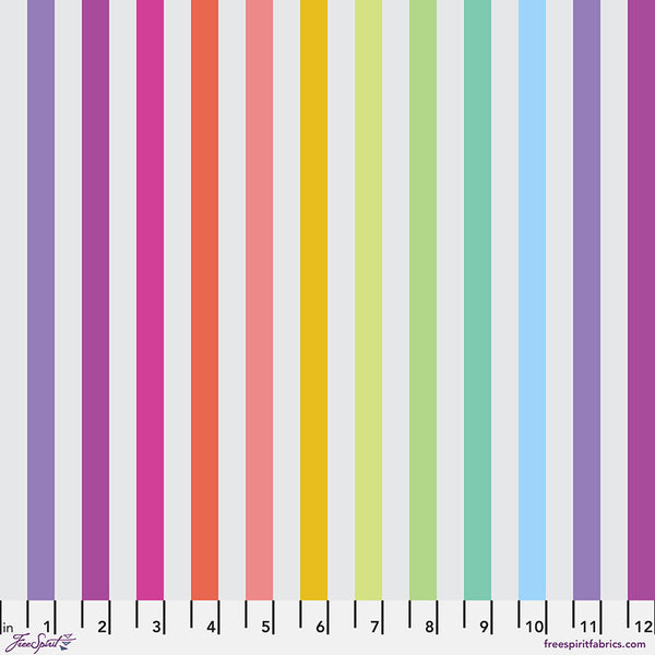 FreeSpirit Fabrics - Tula Pink True Colors Graywork - Disco Stripe Whisper Fabric