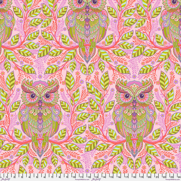 FreeSpirit Fabrics - Tula Pink Full Moon Forest II - Hootie Patootie Honey Fabric