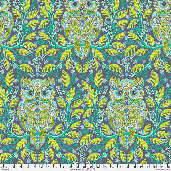 FreeSpirit Fabrics - Tula Pink Full Moon Forest II - Hootie Patootie Starlight Fabric