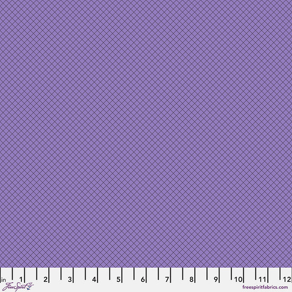 FreeSpirit Fabrics - Tula Pink Full Moon Forest II - On the Grid Mysterious Fabric