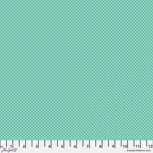 FreeSpirit Fabrics - Tula Pink Full Moon Forest II - On the Grid Raindrop Fabric
