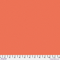 FreeSpirit Fabrics - Tula Pink Full Moon Forest II - On the Grid Salmon Fabric