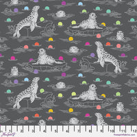 FreeSpirit Fabrics - Tula Pink Graywork - Seal the Deal Carbon Fabric
