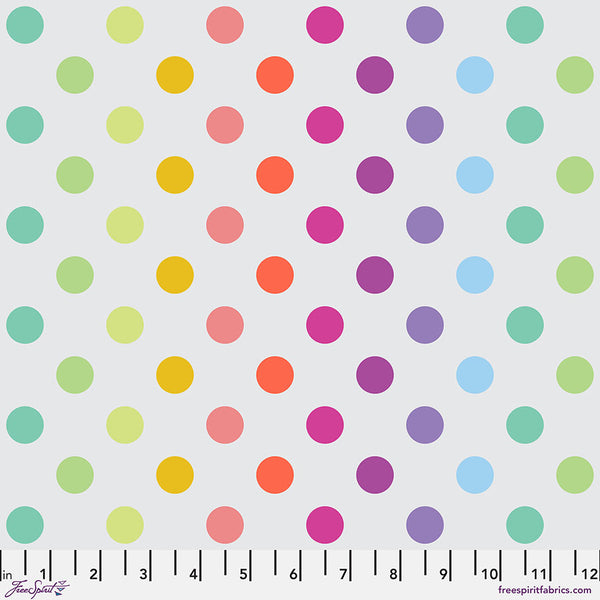 FreeSpirit Fabrics - Tula Pink True Colors Graywork - Disco Poms Whisper Fabric