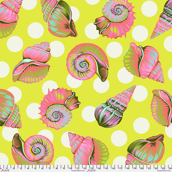 Pre-Order FreeSpirit Fabrics - 108" Wideback Floral Reef - Big Shelly Seagrass Fabric