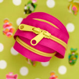 Renaissance Ribbons - 30" Zipper - Razzle Lime