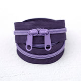 Renaissance Ribbons - 30" Zipper - Lavender Twilight
