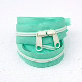 Renaissance Ribbons - 30" Zipper - Beach Glass