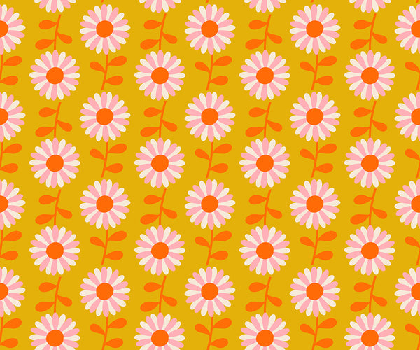 Ruby Star Society - Flowerland - Field of Flowers Goldenrod Fabric