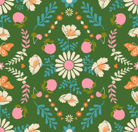 Ruby Star Society - Juicy - Poppy Garden Sarah Green Fabric