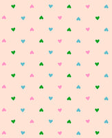 Ruby Star Society - Best Day Ever - Hearts Peach Cream Fabric