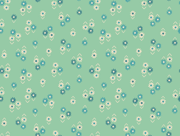 Ruby Star Society - Juicy - Baby Flowers Moss Fabric