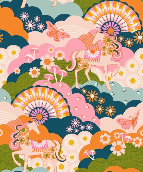 Ruby Star Society - Carousel - Daydreamer Light Galaxy Fabric