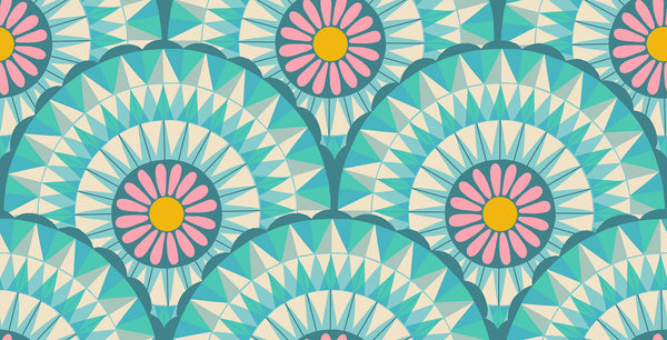 Ruby Star Society - Carousel - Carousels Turquoise Fabric