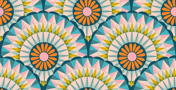 Ruby Star Society - Carousel - Carousels Light Galaxy Fabric