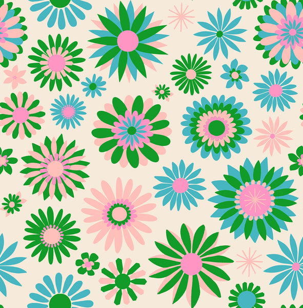 Ruby Star Society - Carousel - Kaleidoscope Natural Fabric