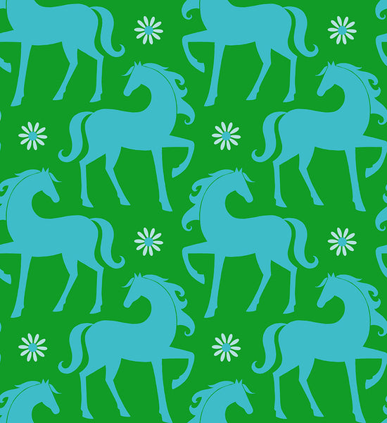 Ruby Star Society - Carousel - Fancy Horse Verdant Fabric