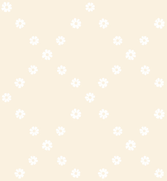 Pre-Order Ruby Star Society - Best Day Ever - Diamond Flowers White on Natural Fabric
