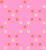 Ruby Star Society - Best Day Ever - Diamond Flowers Flamingo Fabric