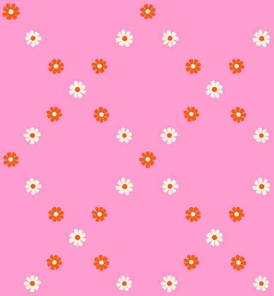 Pre-Order Ruby Star Society - Best Day Ever - Diamond Flowers Flamingo Fabric