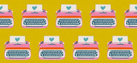 Pre-Order Ruby Star Society - Best Day Ever - Typewriters Golden Hour Canvas Fabric