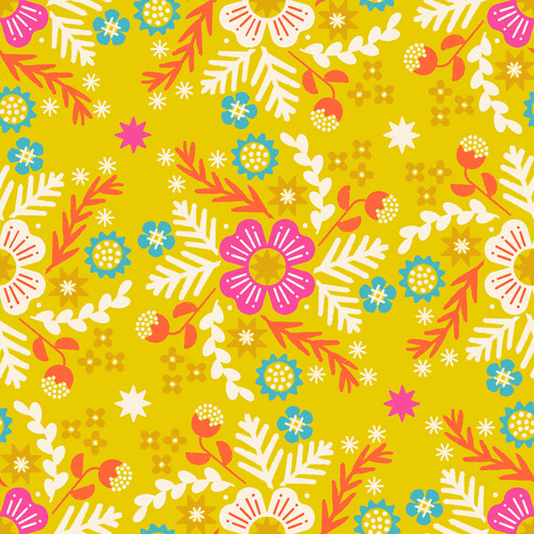 Ruby Star Society - Pivot - Wildflower Golden Hour Fabric