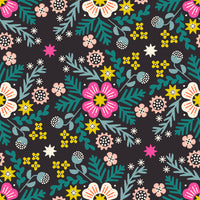 Ruby Star Society - Pivot - Wildflower Soft Black Fabric