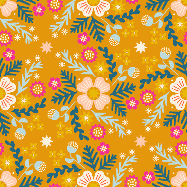 Ruby Star Society - Pivot - Wildflower Goldenrod Canvas Fabric