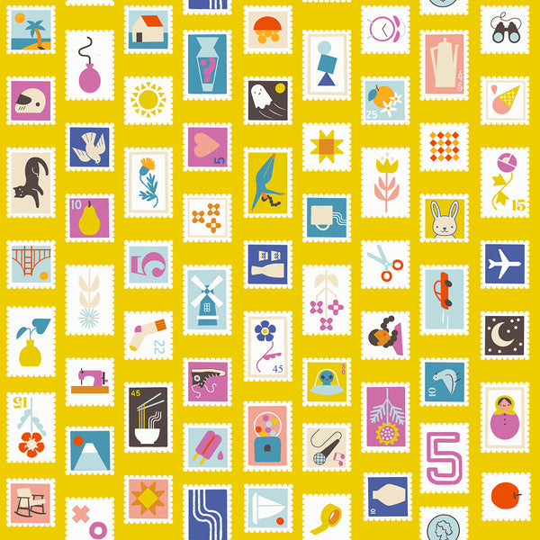 Ruby Star Society - Salutations - Stampy Golden Hour Fabric
