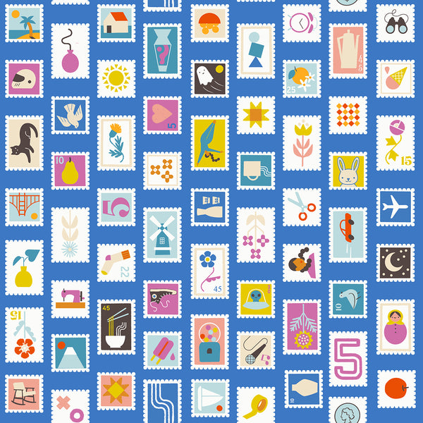 Ruby Star Society - Salutations - Stampy Lapis Fabric