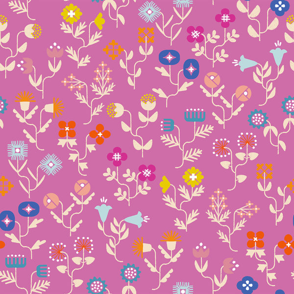 Ruby Star Society - Salutations - Forget Me Not Heliotrope Fabric