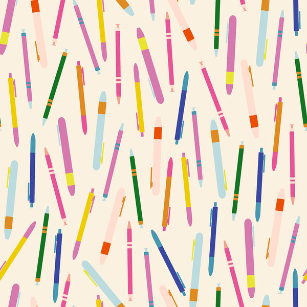 Ruby Star Society - Salutations - Do You Have a Pen? Natural Fabric
