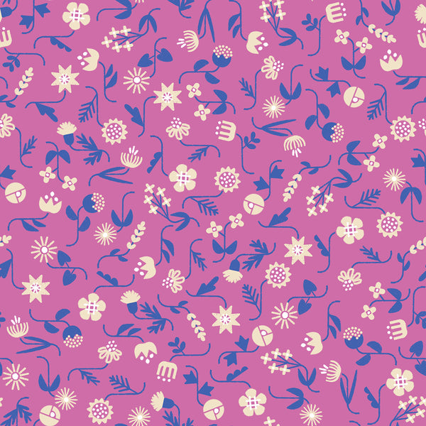 Ruby Star Society - Salutations - Flowery Heliotrope Fabric