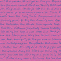 Ruby Star Society - Salutations - Hello Goodbye Heliotrope Fabric