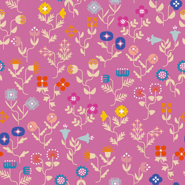 Ruby Star Society - Salutations - Forget Me Not Heliotrope Canvas Fabric