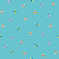 Ruby Star Society - Washi Plus - Plus Points Turquoise Fabric