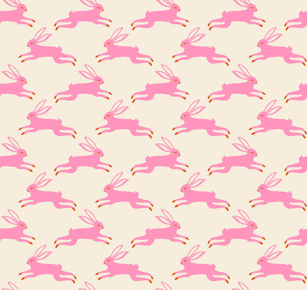 Ruby Star Society - Backyard - Bunny Run Flamingo Fabric