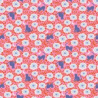 Ruby Star Society - Backyard - Hiding Cat Flamingo Fabric