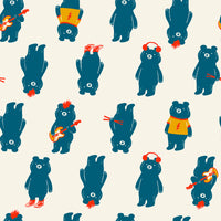 Ruby Star Society - Teddy & the Bears - The Band Buttercream Fabric