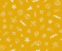 Ruby Star Society - Teddy & the Bears - Groupie Goldenrod Fabric